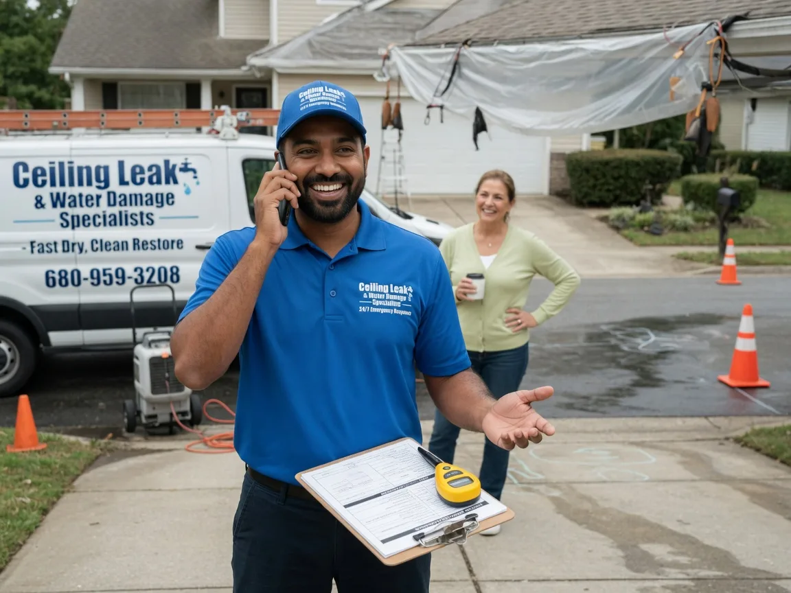 Ceiling Leak Cleanup Derrick City, PA FAQs